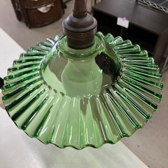 O2512-416 ペンダントライト グリーン 中古 リモコン付き 通電確認済みの画像
