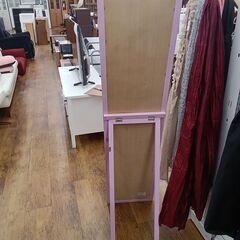 ★リユースのサカイ水戸店★姿見ピンクH154.5×D44×W33クリーニング済みMT6742の画像