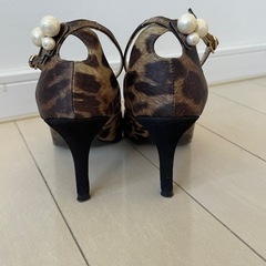 ★美品★オデットエオディール　ユナイテッドアローズ　ヒョウ柄ハイヒールの画像