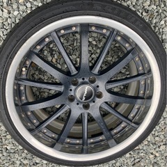 WALD20インチpcd114.3タイヤホイールセットの画像