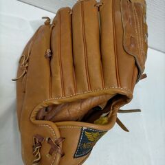 軟式 野球 グローブ ブラウン レザー 編みウェブ G-90 使用感あり 練習用 即戦力 251216-6Aの画像