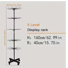 2つセット！回転ラックマルシェ什器の画像