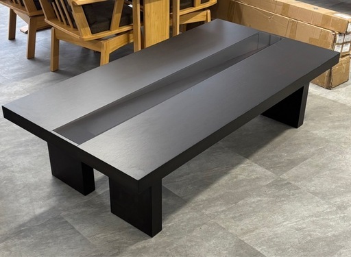 IDC大塚家具 リビングテーブル 中央ガラス センターテーブル ブラウン IDC大塚家具 リビングテーブル 中央ガラス センターテーブル ブラウン