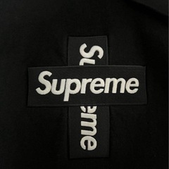 Supreme Cross Box Logo Hooded Sweatshirt ブラックの画像