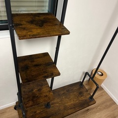 木目調ハンガーラック　
の画像
