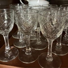 グラス　カットグラス　カクテルグラス　大量　まとめての画像
