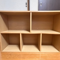 【無料】カラーボックス（本棚）2個｜1つ歪みあり｜引越し処分の画像