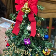 クリスマスツリー　100cm　飾り・ライト付きの画像