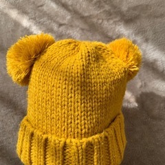 【1歳まで】ブランシェス　くま耳ニット帽の画像