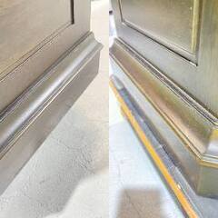 I16★maruni マルニ木工★キュリオケース 地中海シリーズ W64cm 引出し ライト付き 天然木 新品定価約30万円の画像