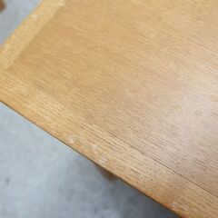 4人ダイニングセット 大塚家具 幅140cm×奥行85cm カンナ 椅子4脚  天然木 タモ 食卓テーブル ☆ 札幌市北区屯田 の画像