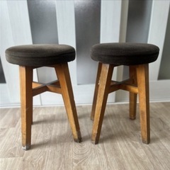 unicoクラブスミニスツールブラウン の画像