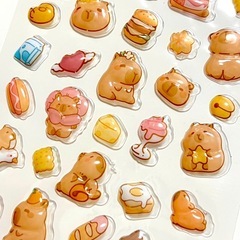 ボンボンドロップシール風🍔カピバラ②の画像