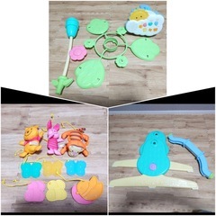 ✩美品✩ くまのプーさん えらべる回転6wayジムにへんしんメリー　ベビー用の画像