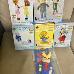 一番くじ ヒロアカ E賞お茶子&トガ F賞燈矢&焦凍 E賞いずく&かつき F賞としのり G賞エリ G賞オールマイトねつけ 計6点の画像