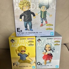 一番くじ ヒロアカ E賞お茶子&トガ F賞燈矢&焦凍 E賞いずく&かつき F賞としのり G賞エリ G賞オールマイトねつけ 計6点の画像