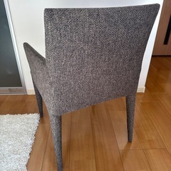 フライミー ダイニングチェア グレー系 背もたれ オシャレの画像