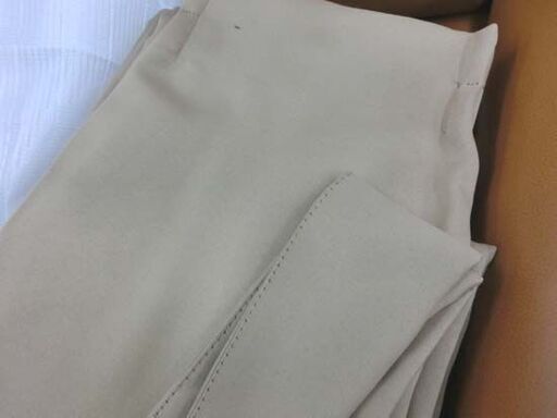 ②遮光カーテン 幅100丈240&times;2 明るめのココアブラウン 同サイズのレースカーテン付き 満天カーテン製 大き目 フック付き 札幌市 西野