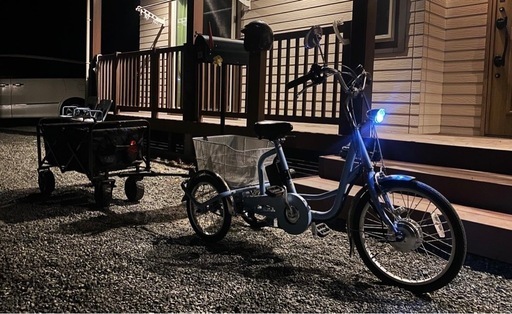(購入者決定済)引取限定　電動　アシスト自転車　三輪　自転車　原付　バイク　取説有　