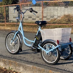 引取限定　電動　アシスト自転車　三輪　自転車　原付　バイク　取説有　の画像