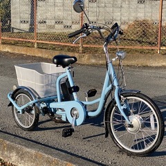 引取限定　電動　アシスト自転車　三輪　自転車　原付　バイク　取説有　の画像