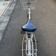 値下げ　自転車　ステンレス製防錆タイプ　ブリヂストン製２7インチ　3段変速　譲渡証明書用意有　銀色の画像