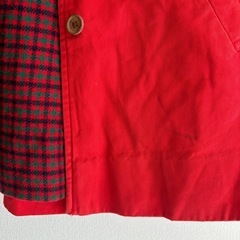 ファミリア　赤　レトロ　トレンチコート　90 子供　チェック　ジャケット　100の画像