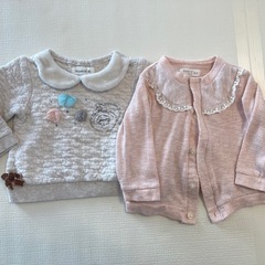 女の子80サイズ冬服5枚セットの画像