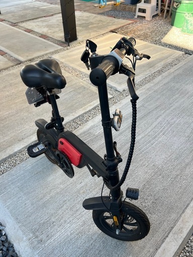 電動付き自転車 (あるふ) 古河の折りたたみ自転車の中古あげます・譲り