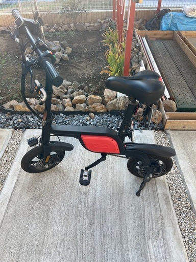 電動付き自転車 (あるふ) 古河の折りたたみ自転車の中古あげます・譲り