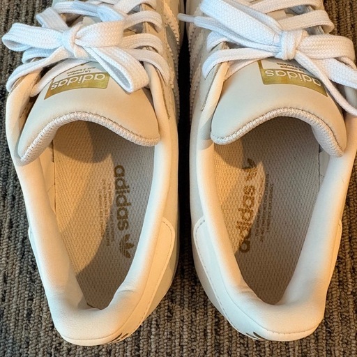 adidas スーパースター ワンダーホワイト ゴールド レディース スニーカー