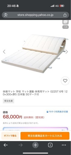 ミズノ　体操マット