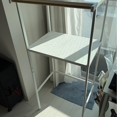 山崎実業 tower ゴミ箱上ラック ホワイト ほぼ新品の画像