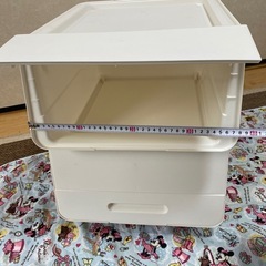 商談中！積み重ねボックス 蓋付き 収納ケース　2個口　中古品の画像