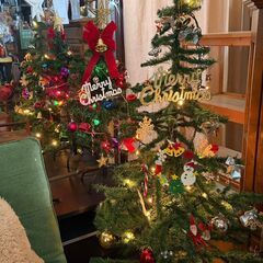 クリスマスツリー　100cm　飾り・ライト付きの画像