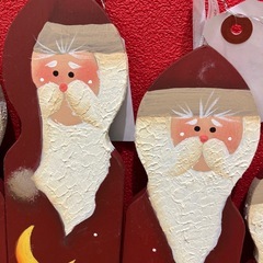 トールペイント　サンタクロース　5個セットの画像