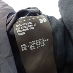 ( E-118 )UNIQLO ユニクロ ヒートテックライニングパデッドマフラー ネイビー 361-470023 中古の画像