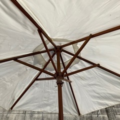 ガーデンパラソル 白の画像