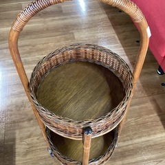ラタンバスケット【町田市再生家具】252689の画像