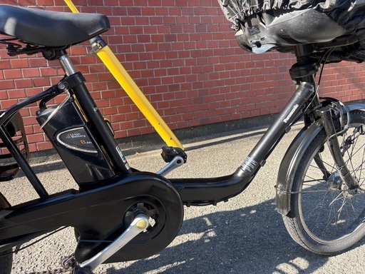 Panasonic電動アシスト自転車 チャイルドシート付き ブラック3人乗り