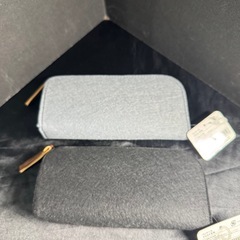 固いフェルト製ペンケース黒・グレー6個ずつ計12個の画像