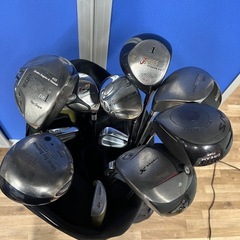 ゴルフクラブ&ゴルフバッグまとめ売り　TOURSTAGEバッグ　ドライバー6本他　の画像