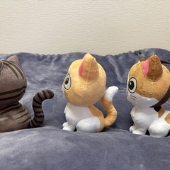 【引渡し先決定のため受付終了】【0円】猫ぬいぐるみ3体セット🐱の画像