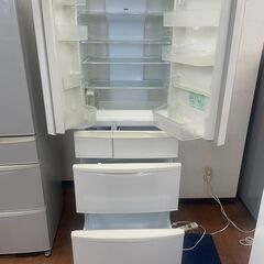 リサイクルショップどりーむ天保山店　No2704 大型冷蔵庫　Panasonic　２０１６年製　４５５L　自動製氷機能付き　NR-FVF461-Wの画像