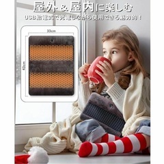 新品　電気あんか 湯たんぽ 充電式 水不要 3段温度調節5秒速熱USB充電式の画像