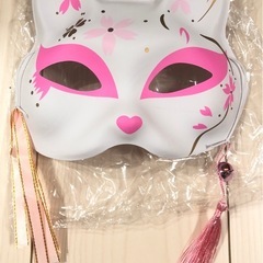 【新品】狐お面  3枚セット きつね コスプレ 和風 半面の画像