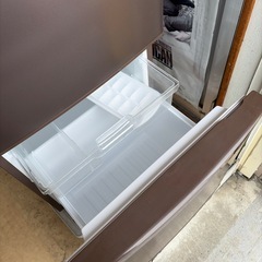 パナソニック 冷蔵庫 168L 右開き 2ドア 配達設置対応・一ヶ月保証 マホガニーブラウン 2017年製 NR-B17AW Panasonic パーソナル搭載の画像