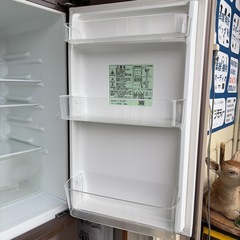 パナソニック 冷蔵庫 168L 右開き 2ドア 配達設置対応・一ヶ月保証 マホガニーブラウン 2017年製 NR-B17AW Panasonic パーソナル搭載の画像