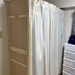 値下げ！伸縮式　ワードローブ 萩原伸縮クローゼット VR-7241NA 取扱説明書あり  2026年2月中旬から2月末で取引希望の画像