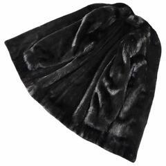 美品 SAGA MINK サガミンク 銀サガ 毛皮 ミンクコート 黒艶 柔らか リアルファーコートの画像